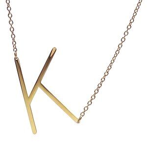14K Gold Plated Initial Necklace 🇨🇦